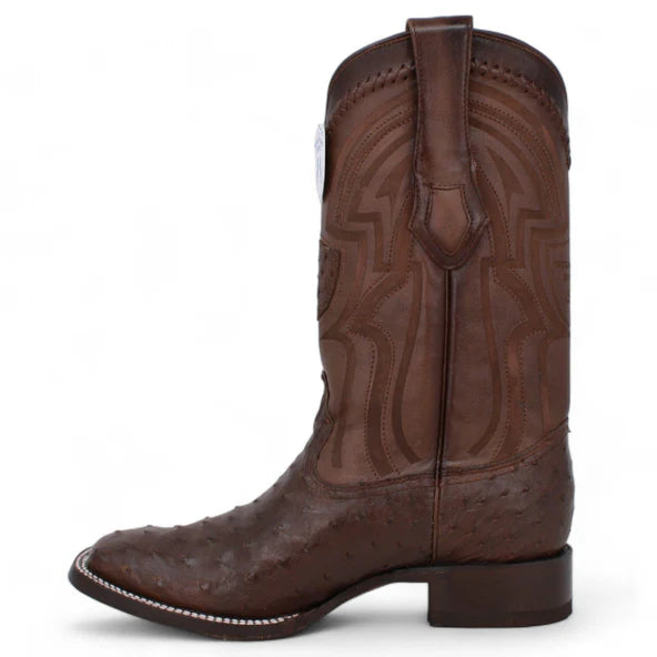 Men's Wild West Ostrich Skin Ranch Toe Boots 282403