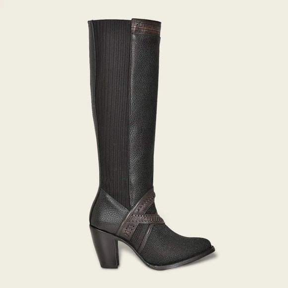 Cuadra Black Western Cowgirl Stingray knee High Boots For Women  3F99MA