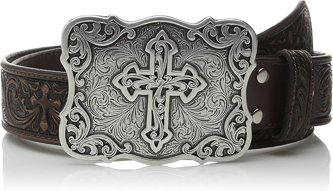 Nocona Belt Co Women’s Leather Cross Western Belt Buckle Size M Nocona Belt Co. Women main image 3