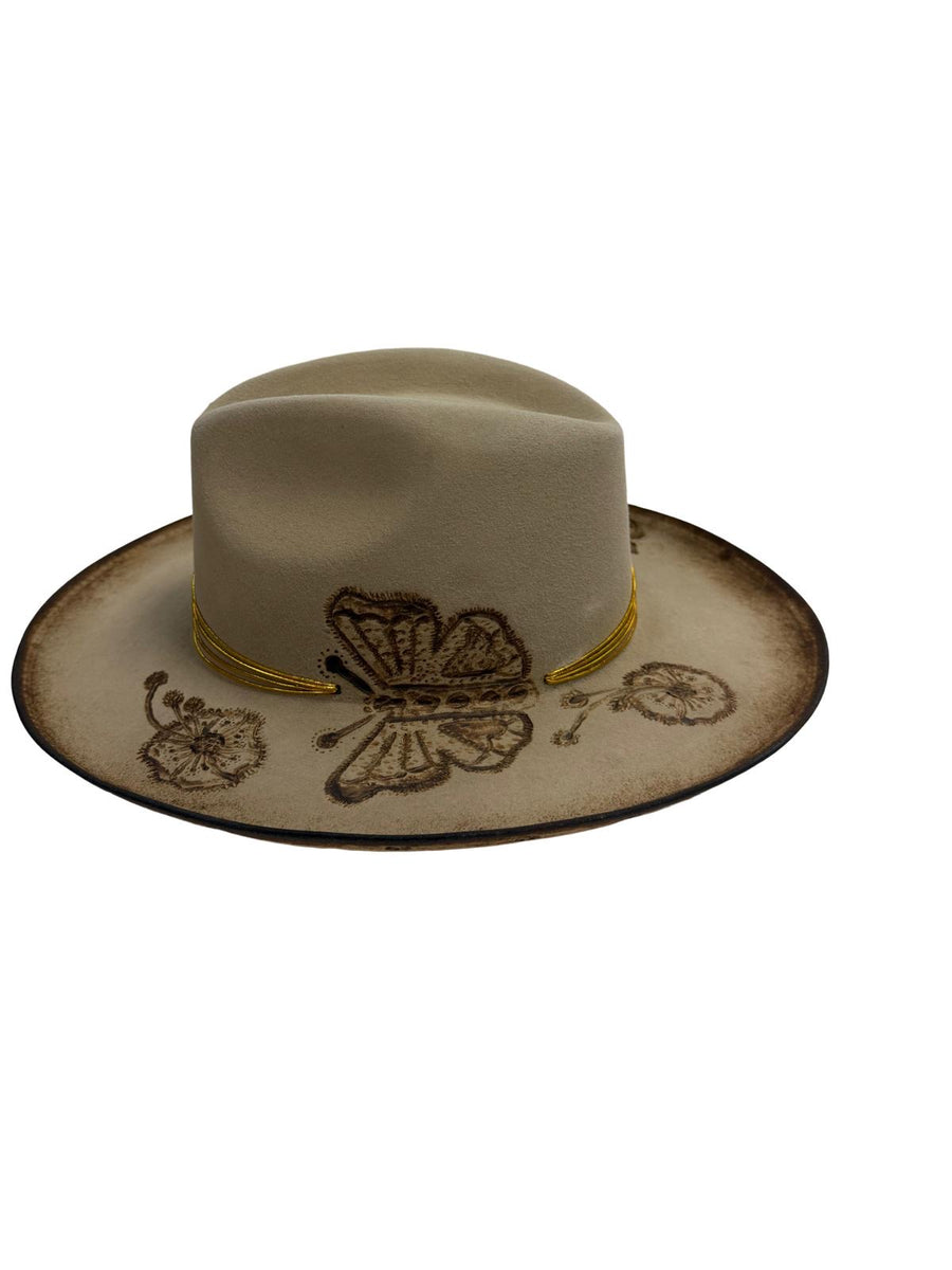 Custom Butterfly Stetson 6X COWBOY HAT 59cm 7 3/8 texanaazul_4fc5979b-6cbe-4e38-  main image 3