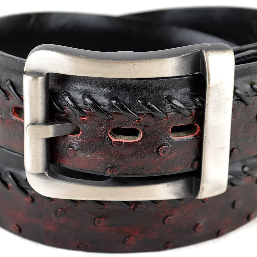 Los Altos World Best Alligator Skin Winter White Genuine Leather Belt main image 1