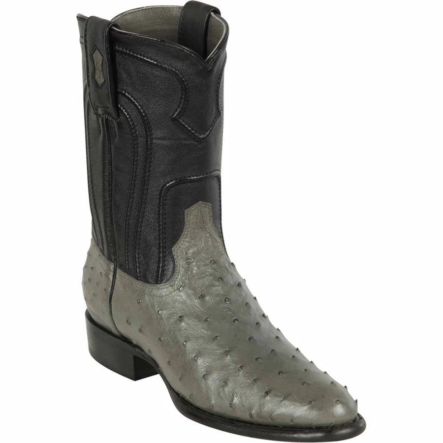 Los Altos HIGH TOP Olive Ostrich Boots main image 1