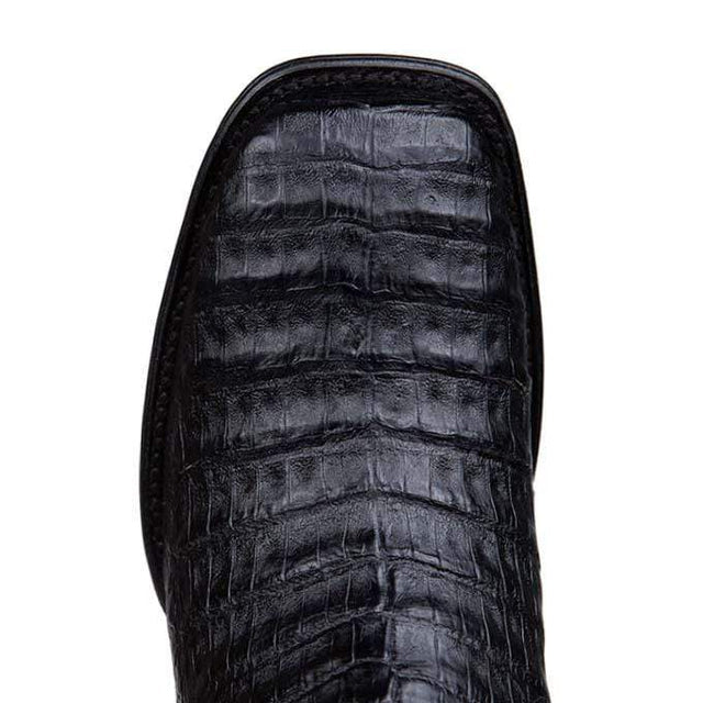 Los Altos Men's Wide Square Toe Caiman Belly Short Boots - Sahara Stone 82BV8239 main image 1