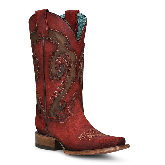 Red Cowgirl Boots Square Toe Style No.: Z5051