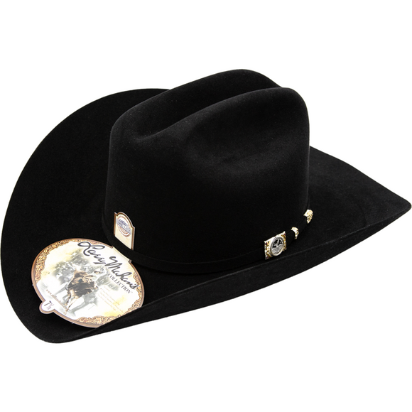 100x Larry Mahan Independencia Fur Felt Cowboy Hat Black - RR Western Wear, 100x Larry Mahan Independencia Fur Felt Cowboy Hat Black