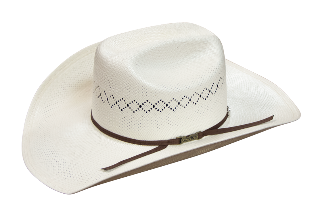 American Hat Co Vented Straw Cowboy Hat 8400 RR Western Wear