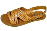 Womens Leather Sandals Huarache Color Tan