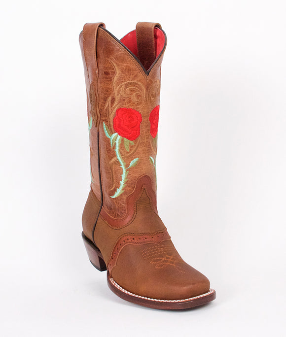 Quincy-Boots-Womens-Crazy-Leather-Rose-Honey-Rodeo-Toe-Western-Boot