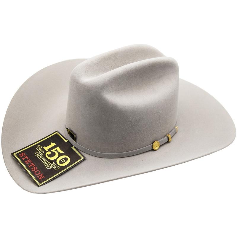 100x El Presidente Stetson Hat Mist Gray