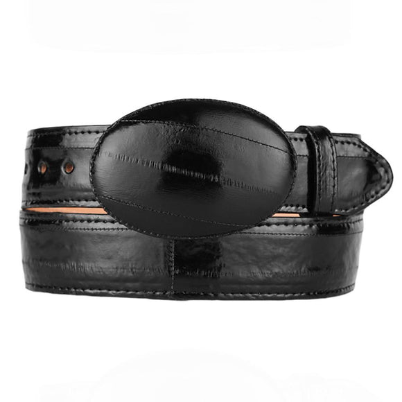 Black Eel Cowboy Belt - RR Western Wear, Black Eel Cowboy Belt