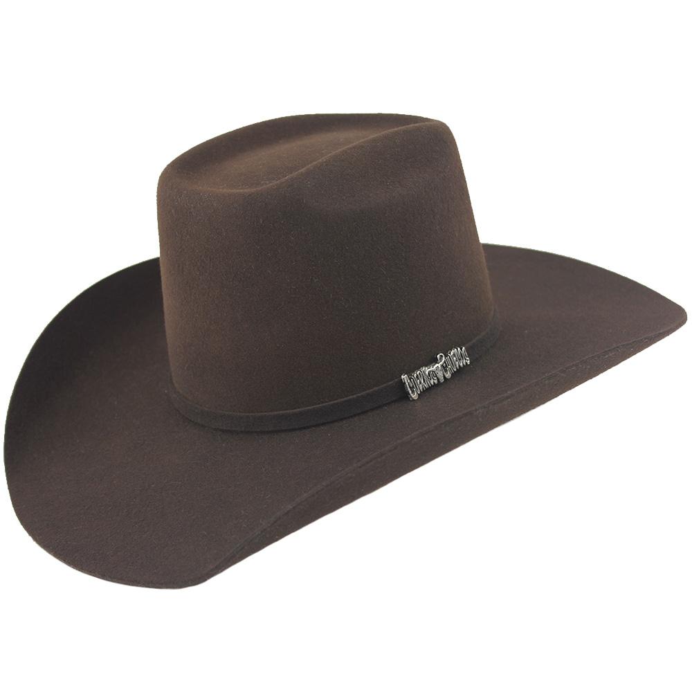 Cuernos Chuecos Chocolate 6X Brick Crown Felt Hat – RR Western Wear