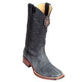 Sanded-Black-Lizard-Wide-Square-Toe-Boot