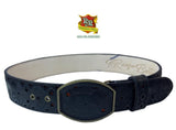 RRango Men's Western Belt 2 Inch Laser horse black