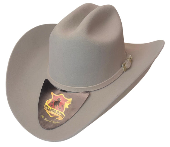 RRango Hats Julion Fine Wool Felt Cowboy Hat silver belly