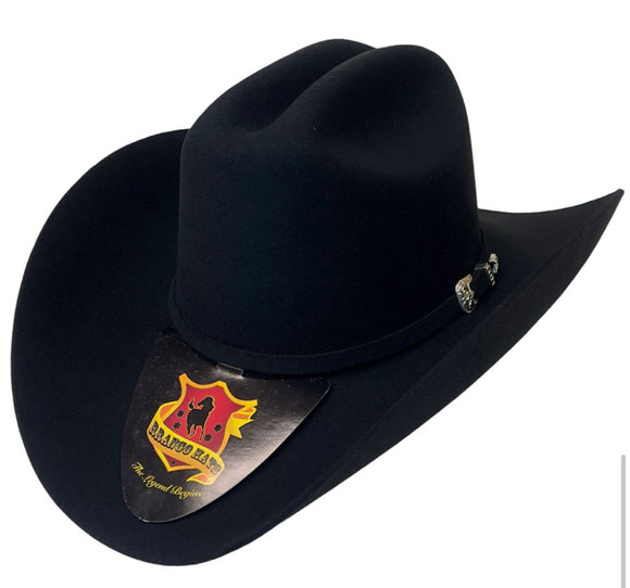 RRango Hats Julion Fine Wool Felt Cowboy Hat Black
