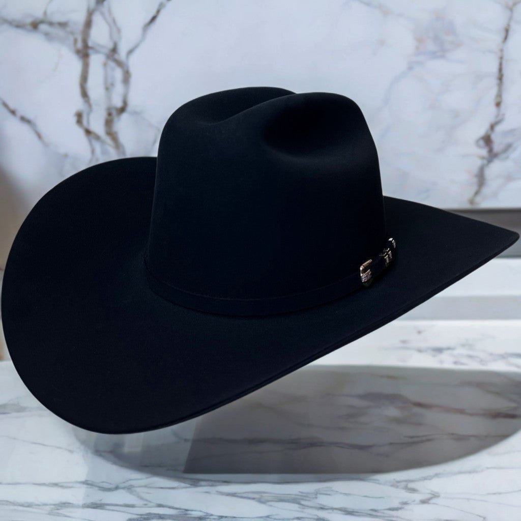Stetson 1000X Diamante Hat Made With Premium Chinchilla Beaver Black