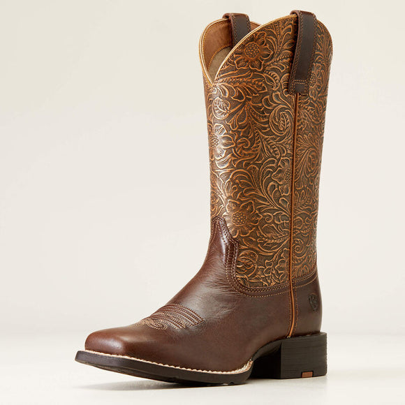 Round Up Wide Square Toe Western Boot Style No. 10038420