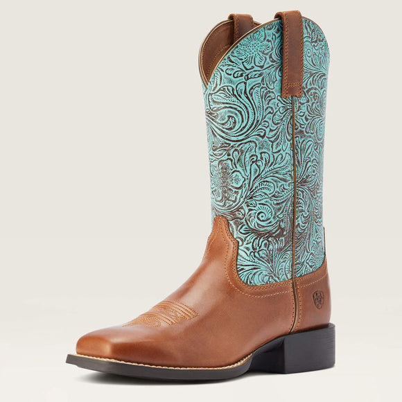 Round Up Wide Square Toe Western Boot Style No. 10042534