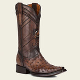 Cuadra Ostrich Snip Toe Boots Brown Style No.: : CU603 1B2FA1