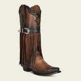 1GAXRS - Cuadra brown western cowgirl fringed leather boots for women Style No.: 1GAXRS