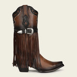 1GAXRS - Cuadra brown western cowgirl fringed leather boots for women Style No.: 1GAXRS