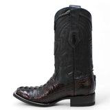 Wild West Men's Caiman Tail Ranch Toe Boot 2824L0118