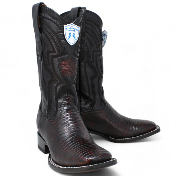Wild West Men's Teju ( Lizard ) Ranch Toe Boot 2824L0718 – RR