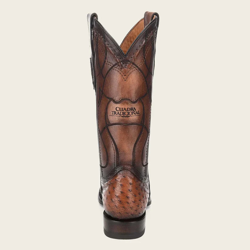 Cuadra Engraved brown exotic leather cowboy boots – RR  display picture 3