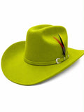 RRango Hats Rodeo Fine Wool Felt Cowboy Hat olivo