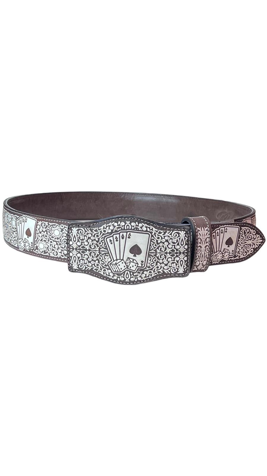 RRango Men's Western Belt Inch Wide Cards