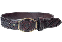 RRango Men's Western Belt 2 Inch Wide laser Navajeado