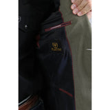 Platini Men's Double Button Western Blazer Olive BLW10820