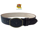RRango Men's Western Belt 2 Inch Laser black