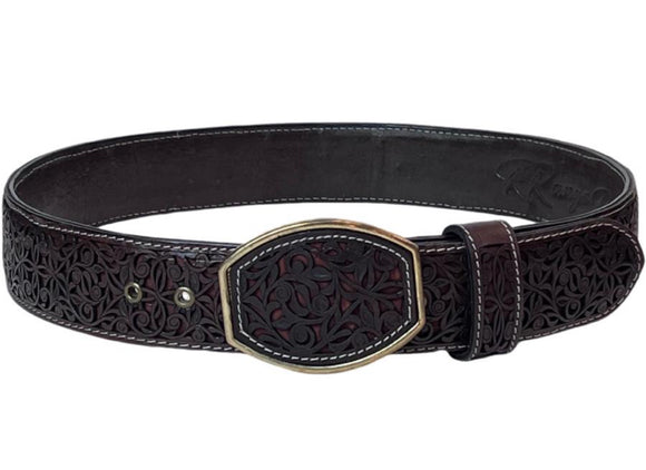 RRango Men's Western Belt 2 Inch Wide Navajeado Brown