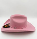 RRango Hats Rodeo Fine Wool Felt Cowboy Hat Pink