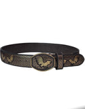 RRango Men's Western Belt 2 Inch Wide laser Rooster