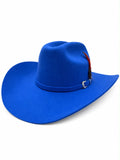 RRango Hats Rodeo Fine Wool Felt Cowboy Hat blue