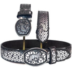 RRango Men's Western Belt 2 Inch Wide laser horse