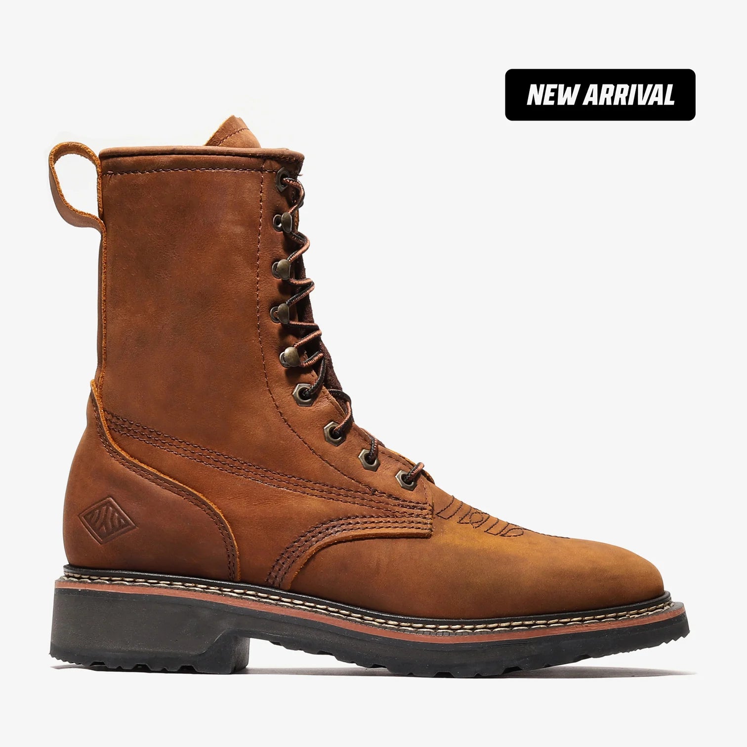 RANCHER GRIT 8 SQUARE TOE LACER RR Western Wear