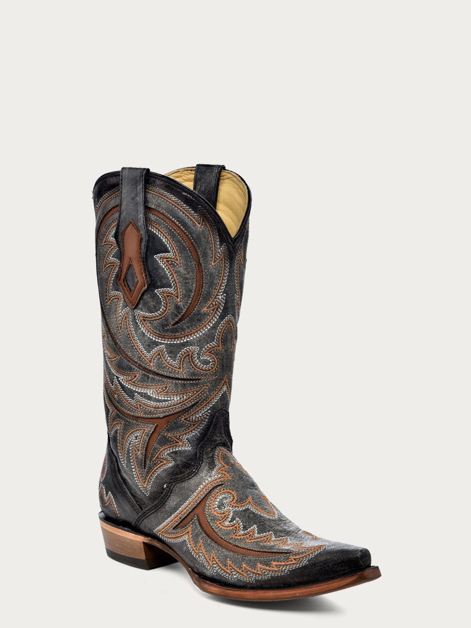 Corral Men's Triad Inlay Western Boots - Snip Toe C4076 – RR