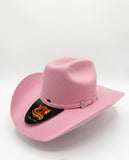 RRango Hats Rodeo Fine Wool Felt Cowboy Hat Pink