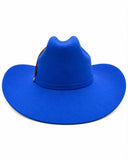 RRango Hats Rodeo Fine Wool Felt Cowboy Hat blue