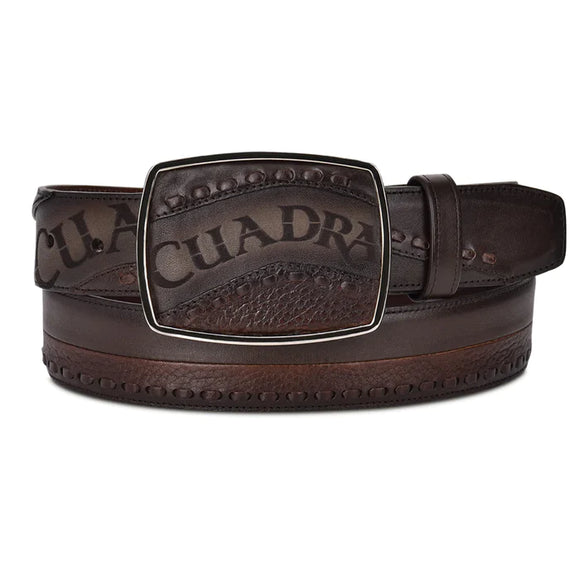 Hand Painted Chocolate Brown Leather Belt Style No.: CV487RS