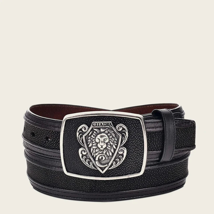thumbnail image 2 of Handmade Los Altos Genuine Jean Blue Ostrich Western Cowboy Belt – Men's, Authentic 2 of 5