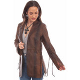 Scully Women's Vintage Brown Leather Jacket  L1089