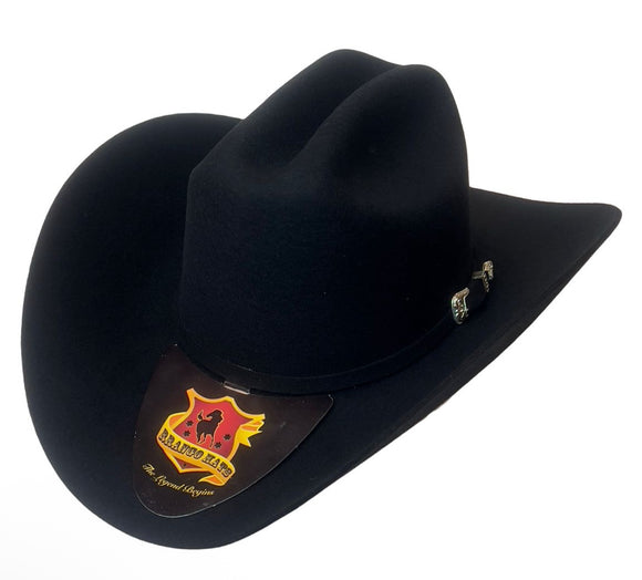 RRango Hats Larry Fine Wool Felt Cowboy Hat Black