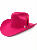 RRango Hats Rodeo Fine Wool Felt Cowboy Hat hot pink