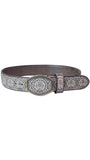 RRango Men's Western Belt 2 Inch Wide laser Navajeado Sol Azteca