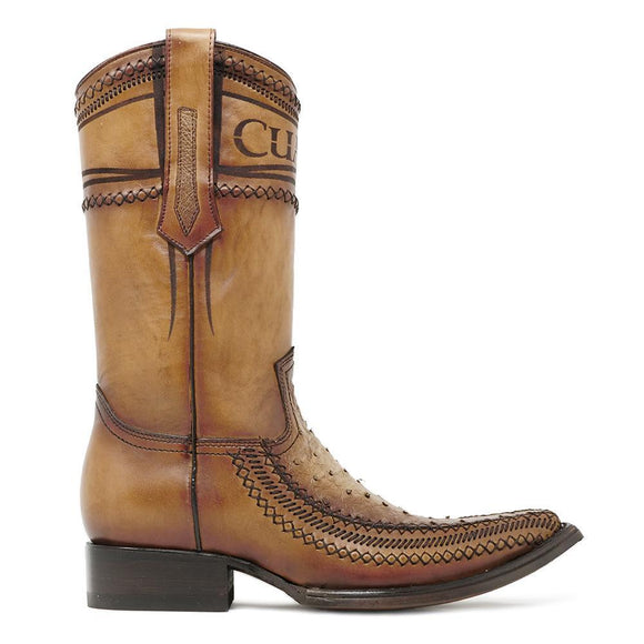 Cuadra Boots | Ostrich Cowboy Boot Style No.:  1B1AA1