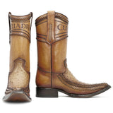 Cuadra Boots | Ostrich Cowboy Boot Style No.:  1B1AA1